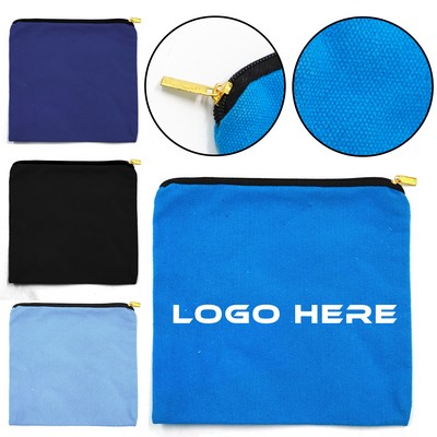 Custom Canvas Zipper Pencil Pouch