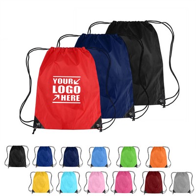 14" x 17" Polyester Sports Drawstring Backpack