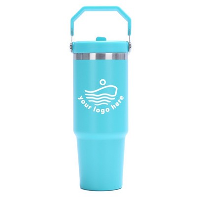 30oz Double Wall Insulated Cup with Handle