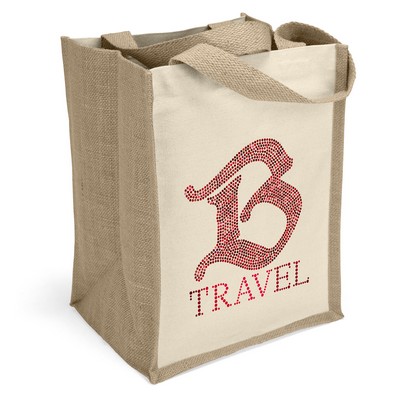 Mimi™ - Natural Tote - Sparkle (10" x 8" x 13")