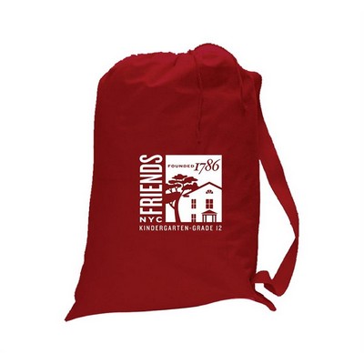Medium Canvas Laundry Bag - Heat transfer