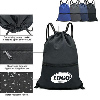 Drawstring Backpack Bag Gym Sackpack
