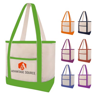 12 oz Cotton Canvas Tote Bag(18.5"x11.8"x5.1")