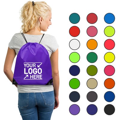 Nylon Drawstring Backpack (14" X 18")