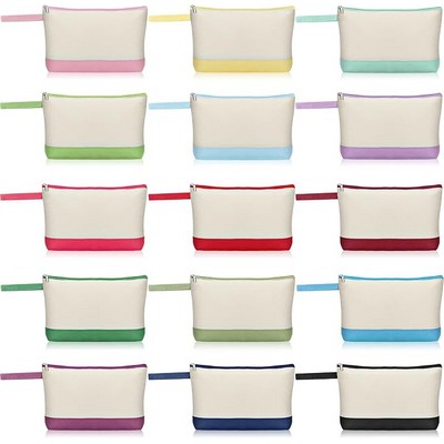 12 ounce Canvas Makeup Bags