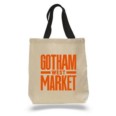 12 Oz. Natural Canvas Promo Bag w/Bottom Gusset (15"x15"x3")