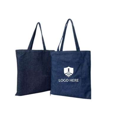 Large Capacity Denim Canvas Tote Bag