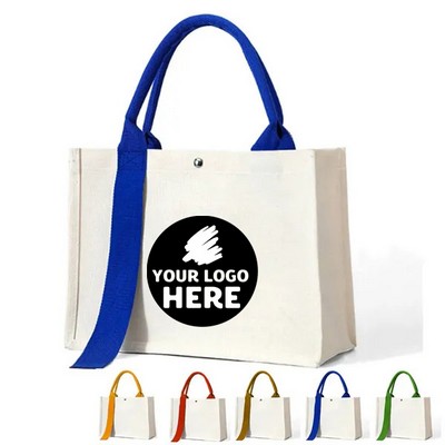Eco-Chic Canvas Shopper Tote Bag