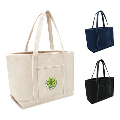 Secure Zip-Top & Utility Pocket Tote Bag
