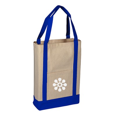Two Tone Canvas Deluxe Tote Bag