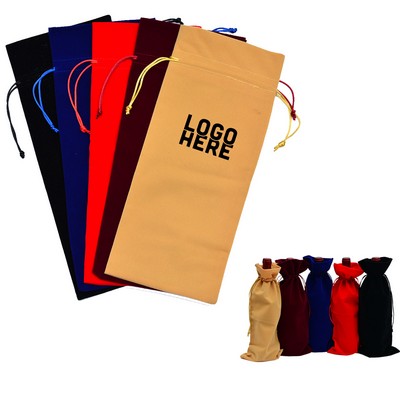 Velvet Wine Bottle Bags