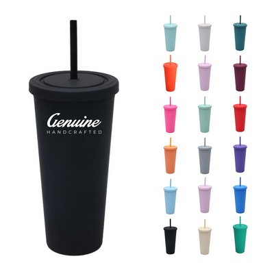 20Oz Classic Insulated Tumbler with Straw