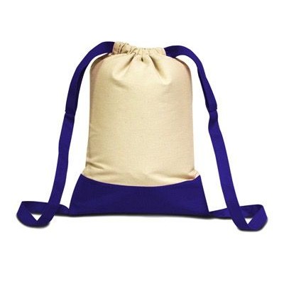 Liberty Bags® Contrast Bottom Drawstring Bag